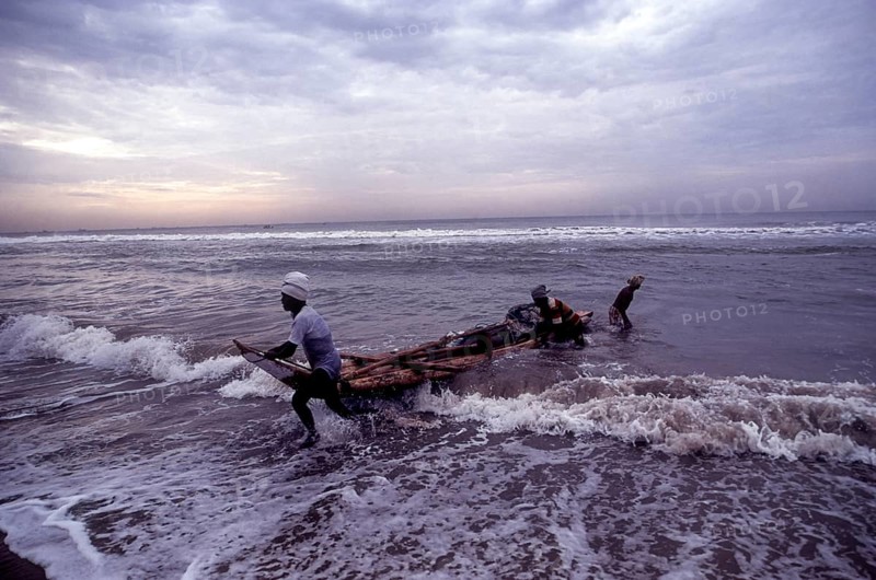 Fisher men in work