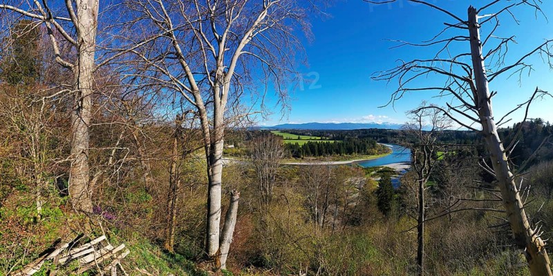 Aerial view of the Litzau Loop in fine weather