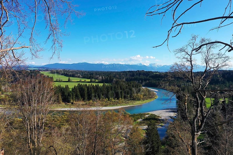 Aerial view of the Litzau Loop in fine weather