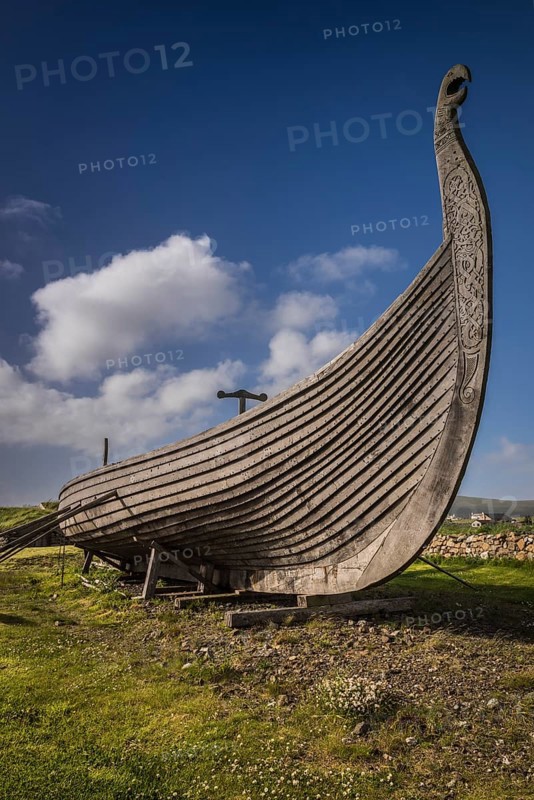 Reconstruction of a Viking longboat