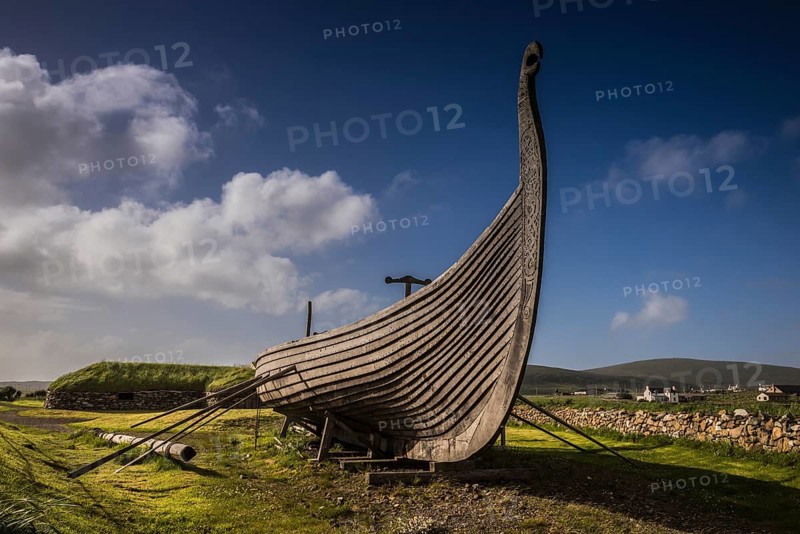 Reconstruction of a Viking longboat