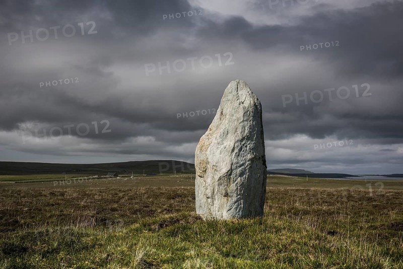 Prehistoric standing stone block