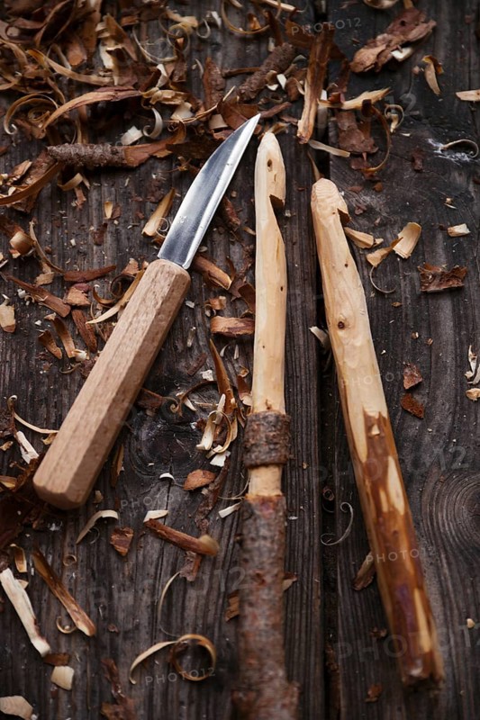 Carved crochet hook