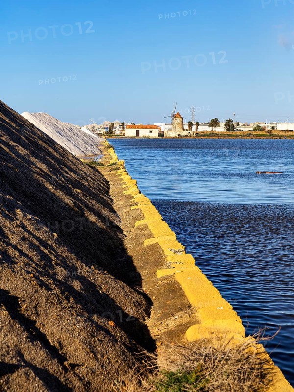 Spoil heap at salt works