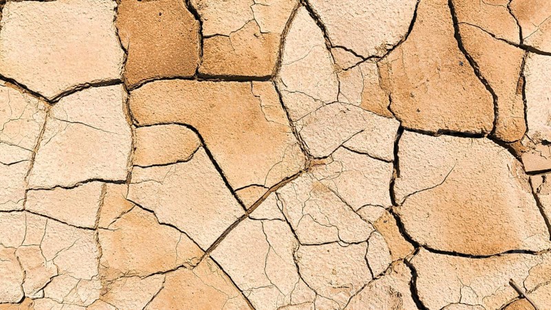 Parched soil