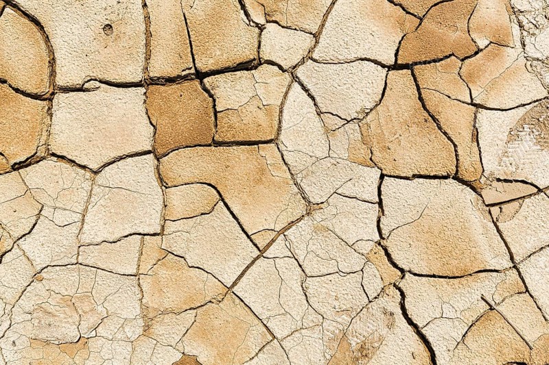 Parched soil
