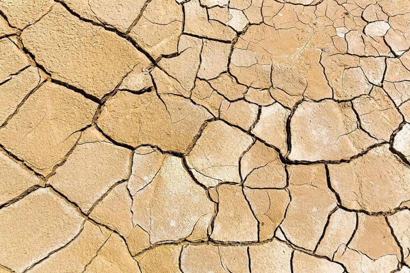 Parched soil