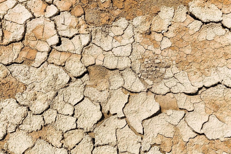 Parched soil