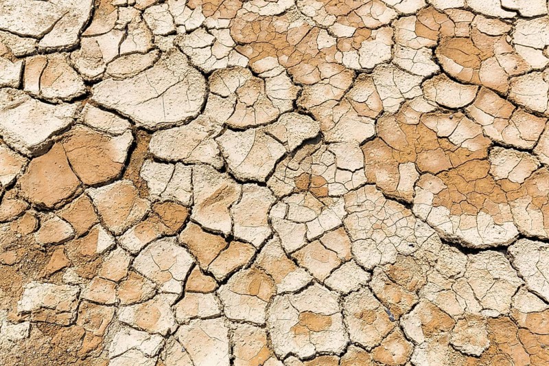 Parched soil