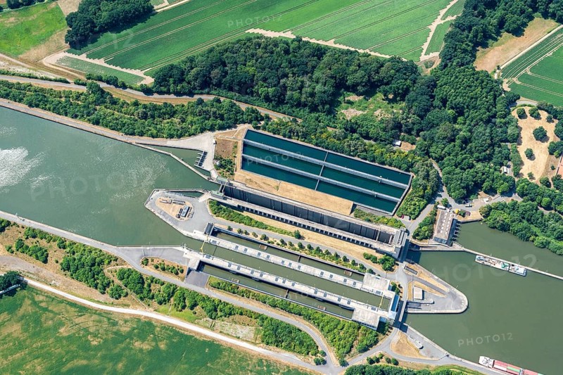 Aerial view lock group Uelzen