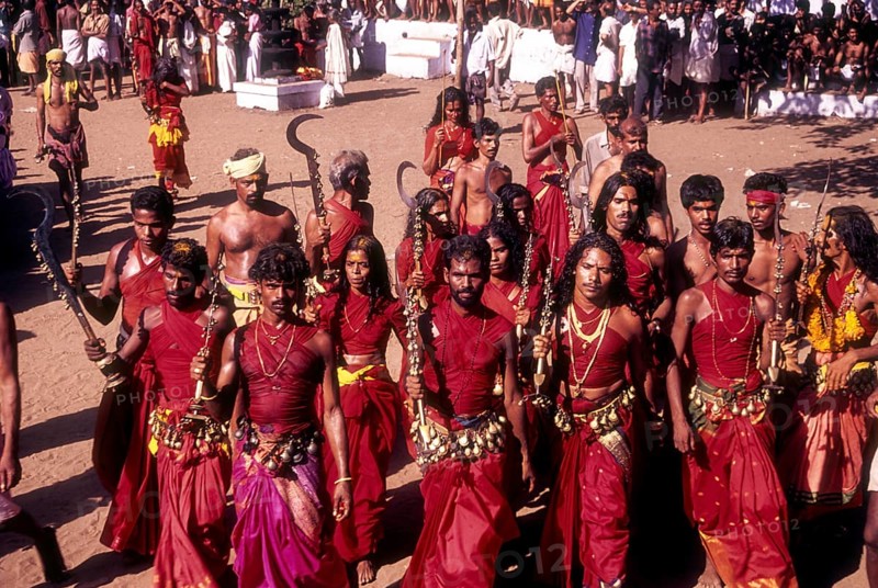 Velichappadu or Oracles in Bharani festival in Kodungallur