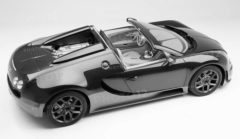 Sports car special model Rembrandt Bugatti from the series Les Legendes de Bugatti. The model