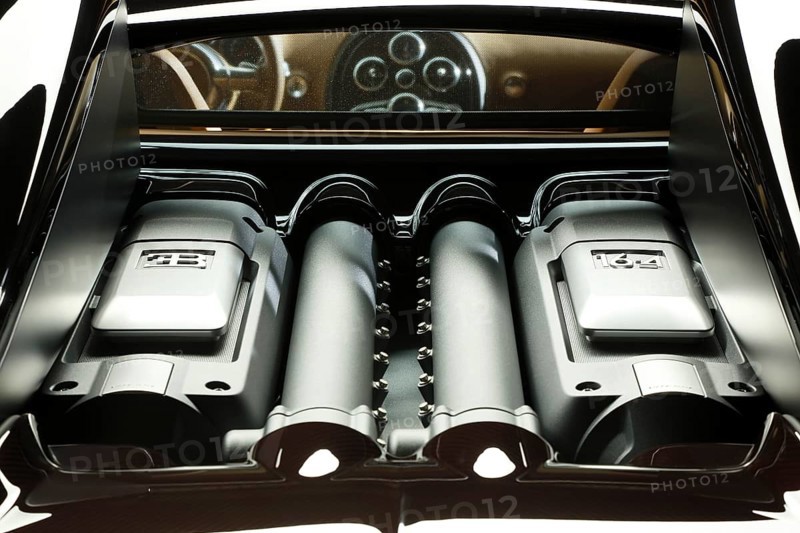 Sports car special model Rembrandt Bugatti from the series Les Legendes de Bugatti. The model
