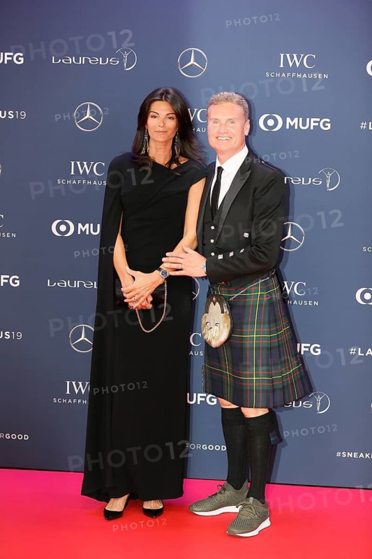 David Coulthard with woman Karen Minier