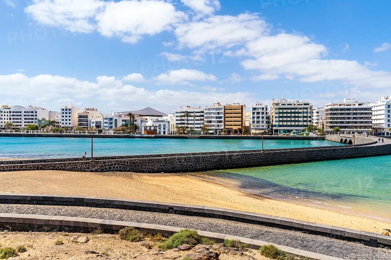 Arrecife cityscape seen from San Gabriel castle