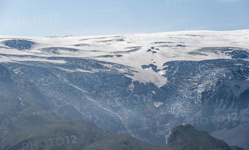 Tongue of the glacier Myrdalsjoekull
