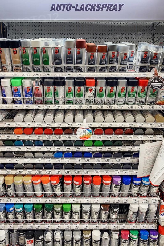 Paint spray cans