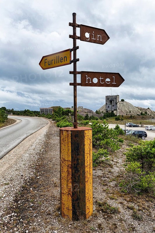 Rusty iron signs