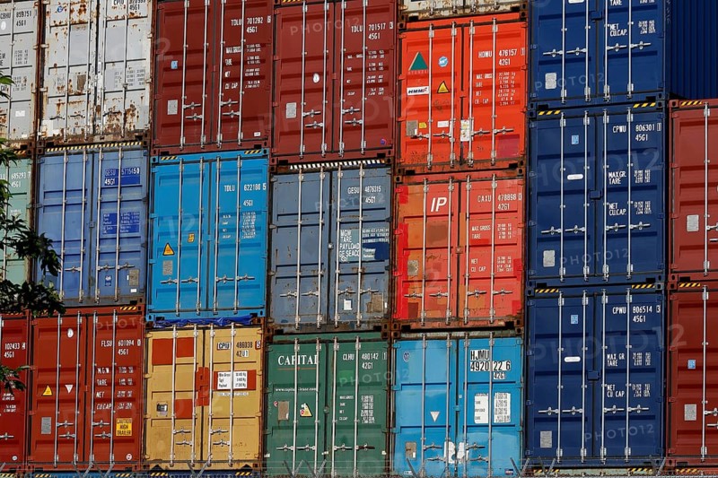 Stacked container