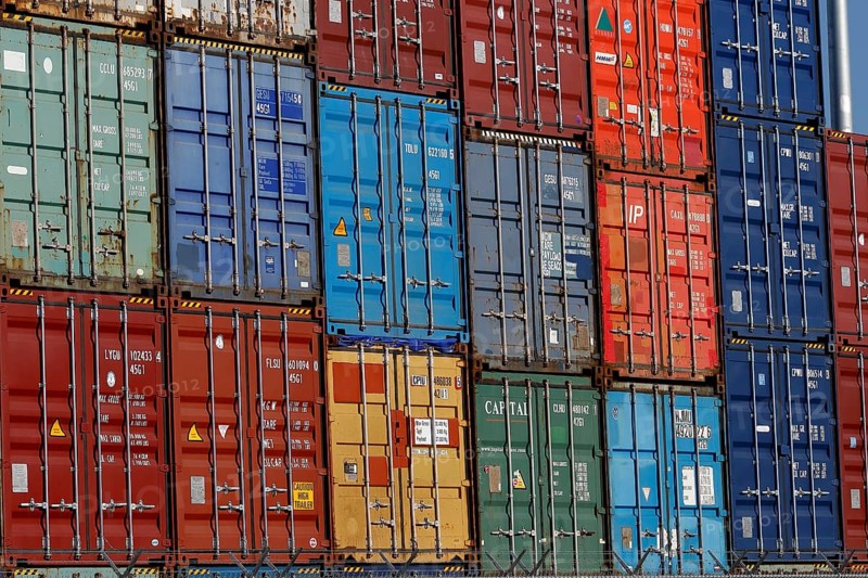 Stacked container