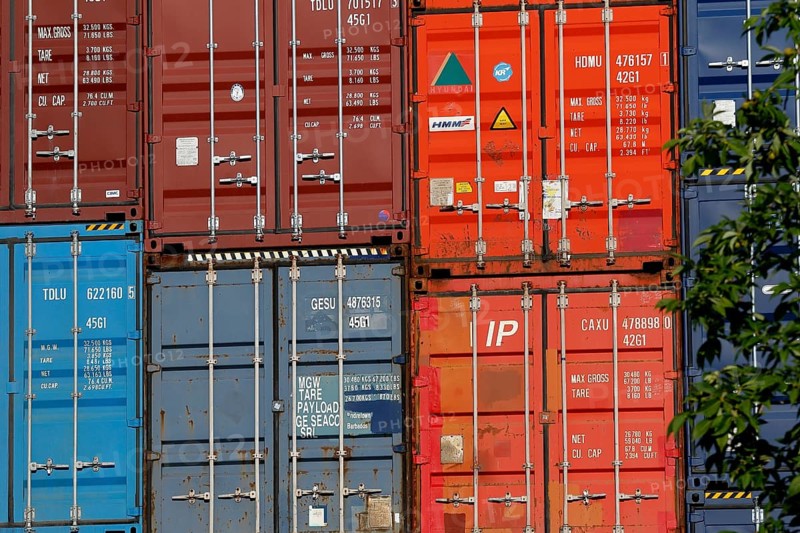 Stacked container