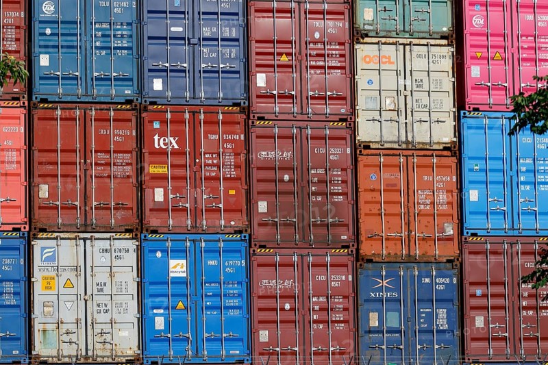 Stacked container