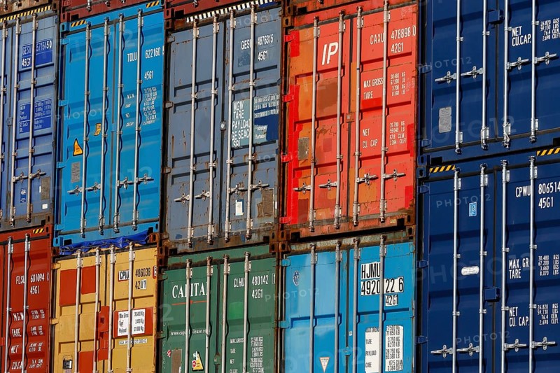 Stacked container