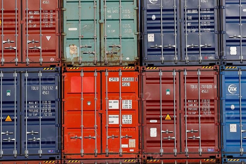 Stacked container
