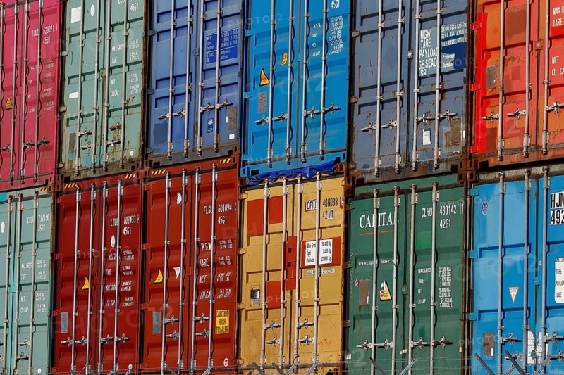 Stacked container
