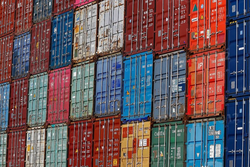 Stacked container