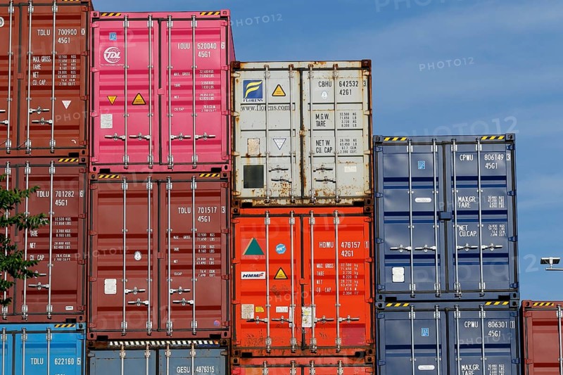 Stacked container