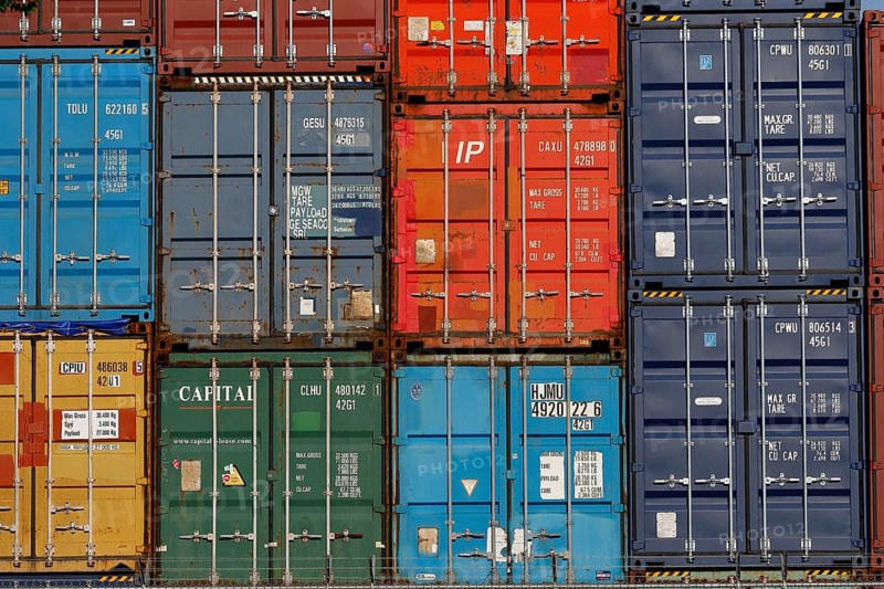 Stacked container