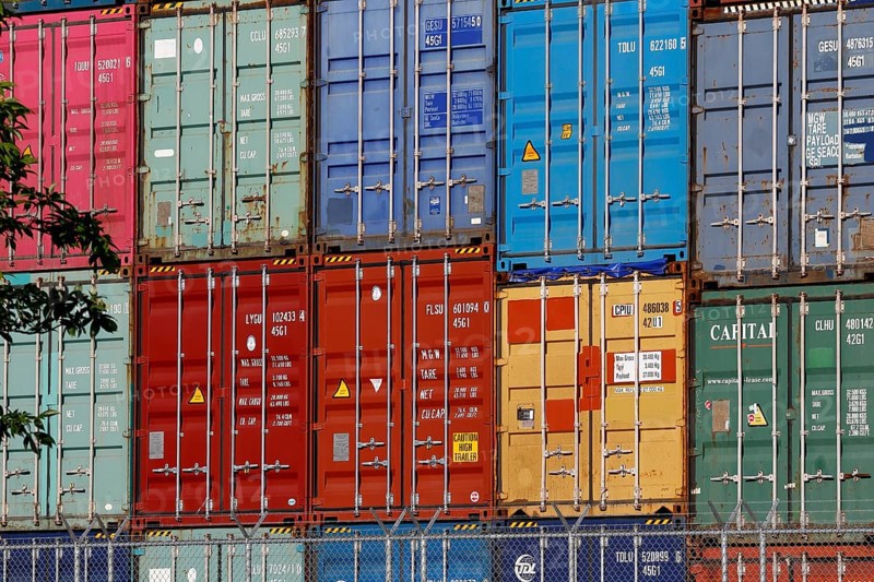 Stacked container
