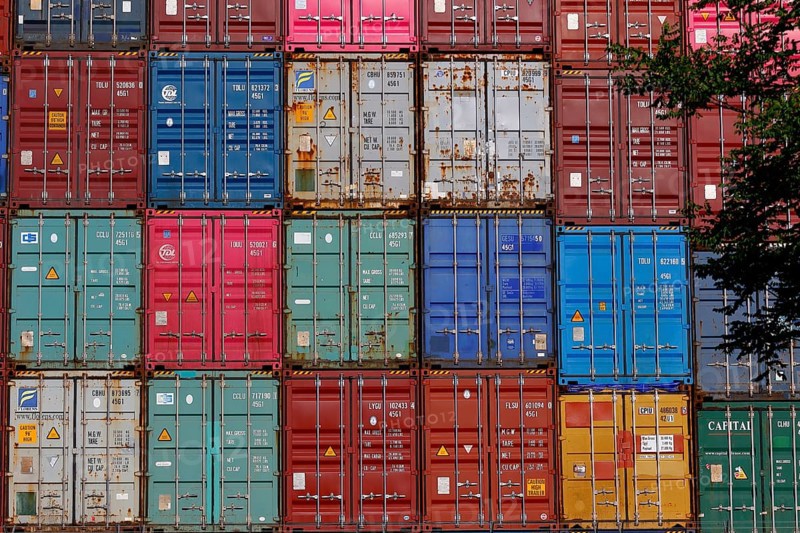 Stacked container