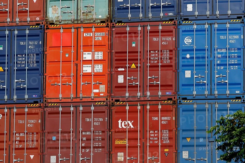 Stacked container