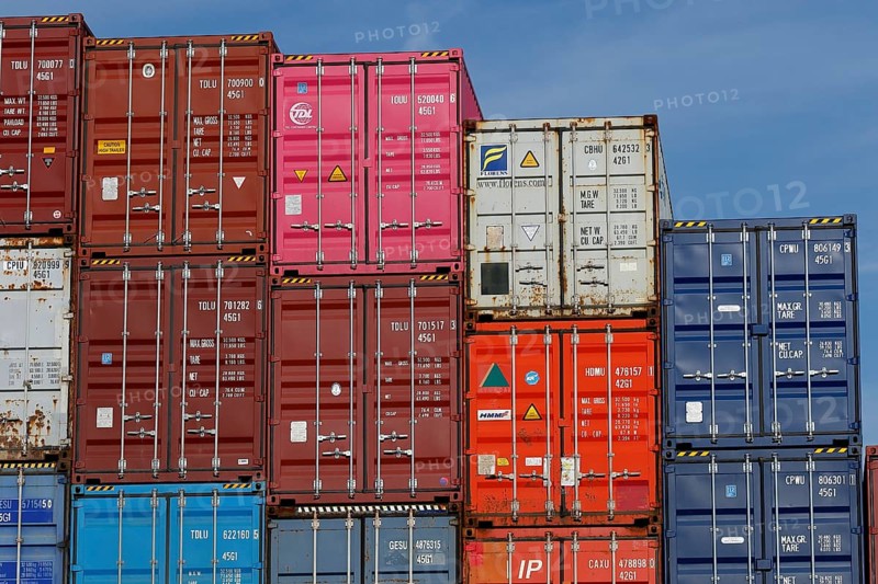 Stacked container