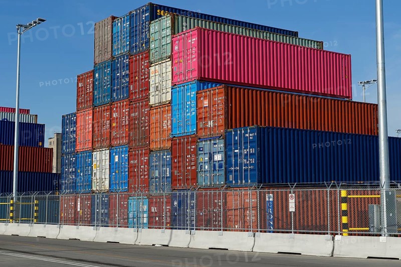 Stacked container