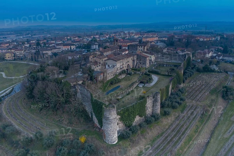 View of Castle and town of Pozzolengo