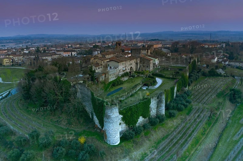 View of Castle and town of Pozzolengo