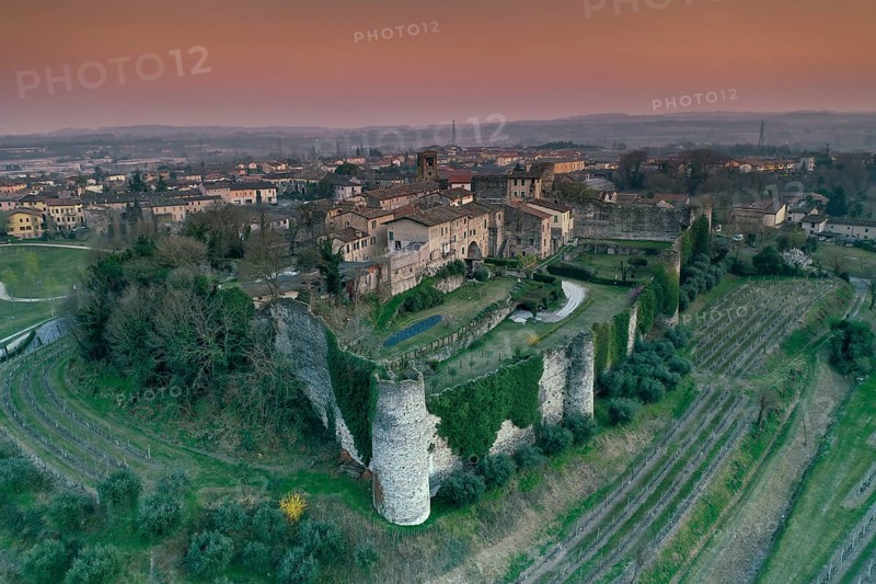 View of Castle and town of Pozzolengo