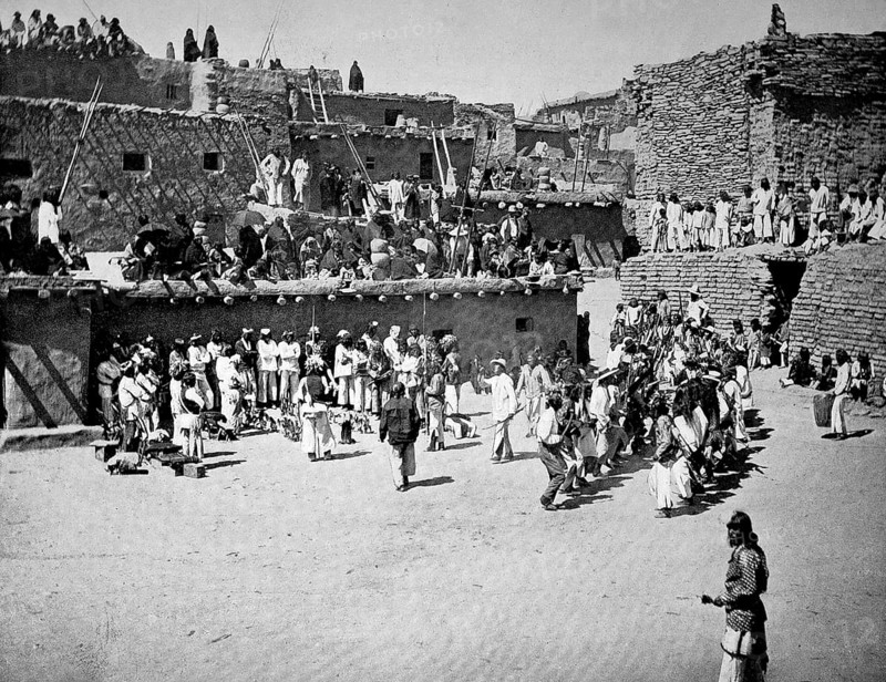 In a pueblo