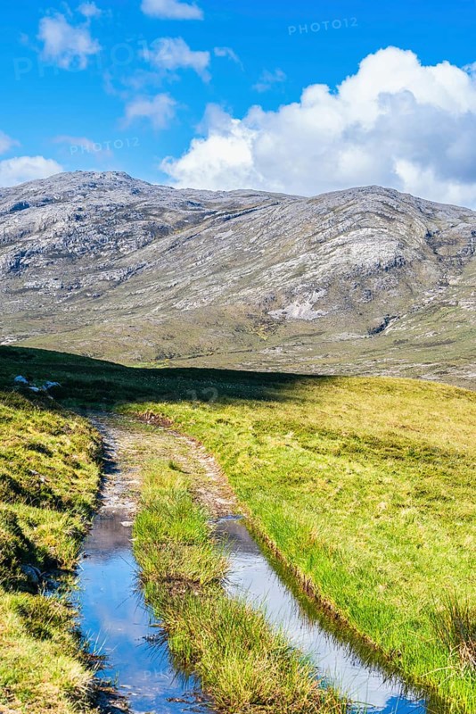 Mountains and Meadows over Lochan Havurn and Loch Eriboll