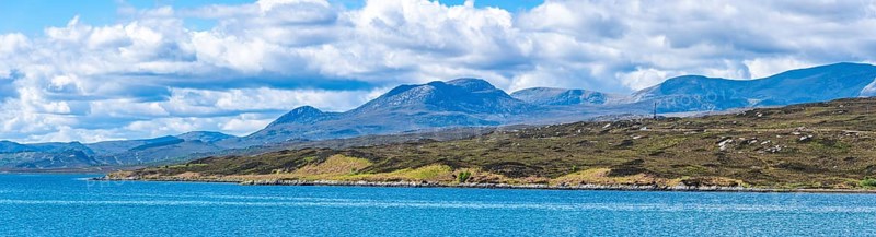 Ben Hope from the causeway across the Kyle of Tongue