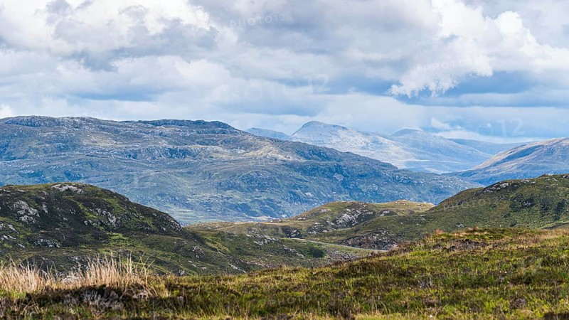 Mountains over road B869