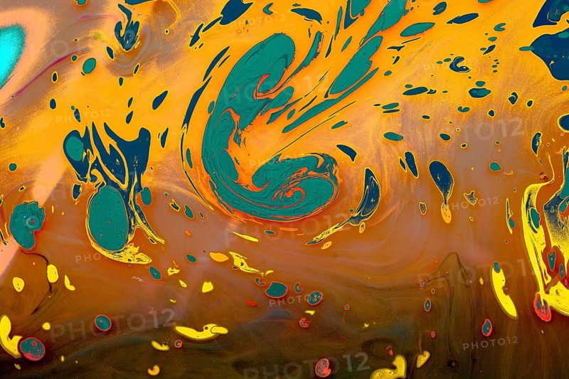 Traditional Ottoman Turkish abstract marbling art patterns as background