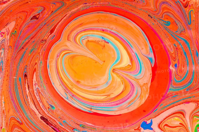 Traditional Ottoman Turkish marbling art patterns as abstract background