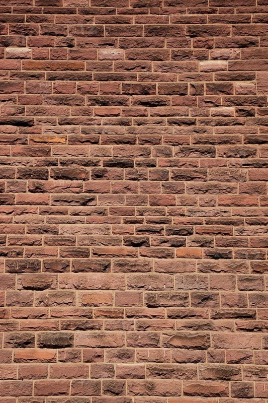 House wall made of clinker bricks