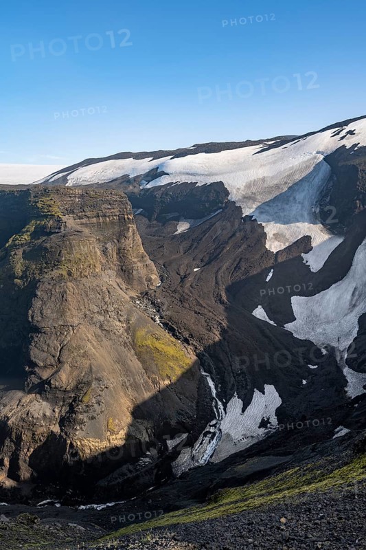Volcanic rock gorge