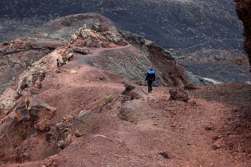 Volcanic landscape at the volcano Teneguia at Cap Fuencaliente