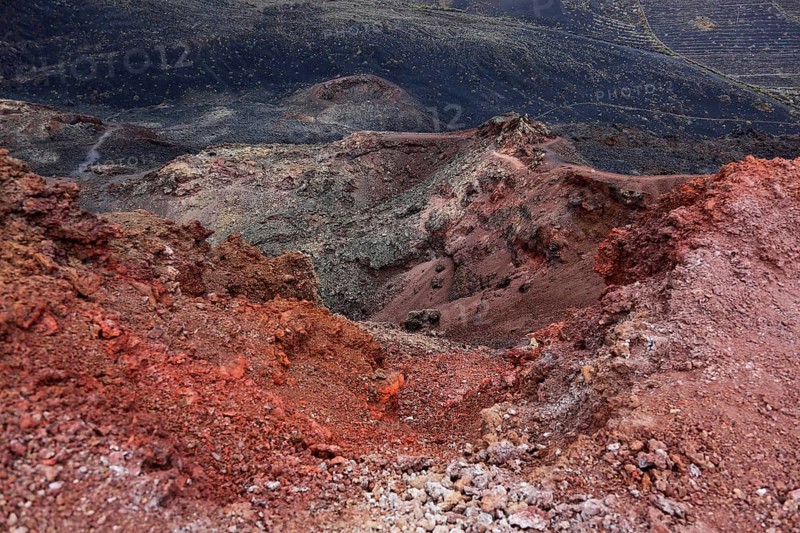 Landscape at the volcano Tenguia at Cap Fuencaliente